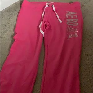 Pink Aeropostale’s sweat pants size large